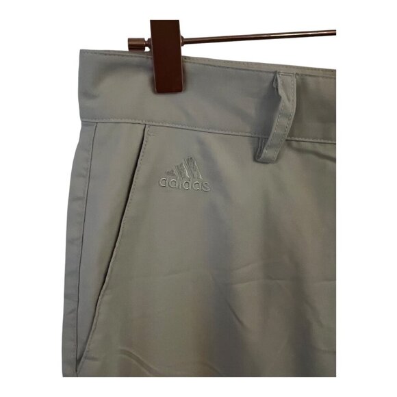 Adidas Golf Pants Mens ClimaLite Size 32x32 Beige Straight Leg ZIP Fly Golfing - Picture 3 of 9